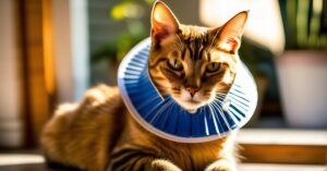 Jak zrobić kołnierz ochronny dla kota po zabiegu?