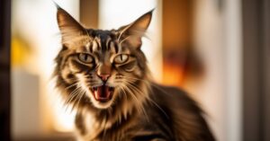 Kot syczy: Co to znaczy i jak pomóc?