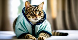 Jak zrobić ubranko pooperacyjne dla kota? Kaftanik na rekonwalescencję po sterylizacji.
