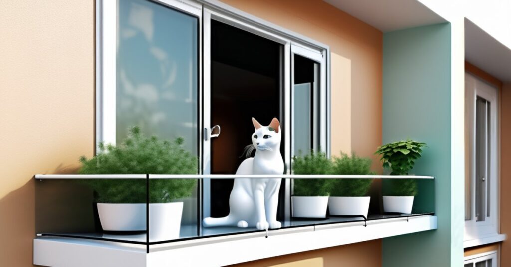 Jak zabezpieczyć balkon dla kota bez siatki? Niewiercące, inwazyjne zabezpieczenie balkonu!