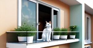 Jak zabezpieczyć balkon dla kota bez siatki? Niewiercące, inwazyjne zabezpieczenie balkonu!