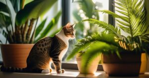 Czy paprotka jest trująca dla kota? Poznaj bezpieczne rośliny dla pupila.