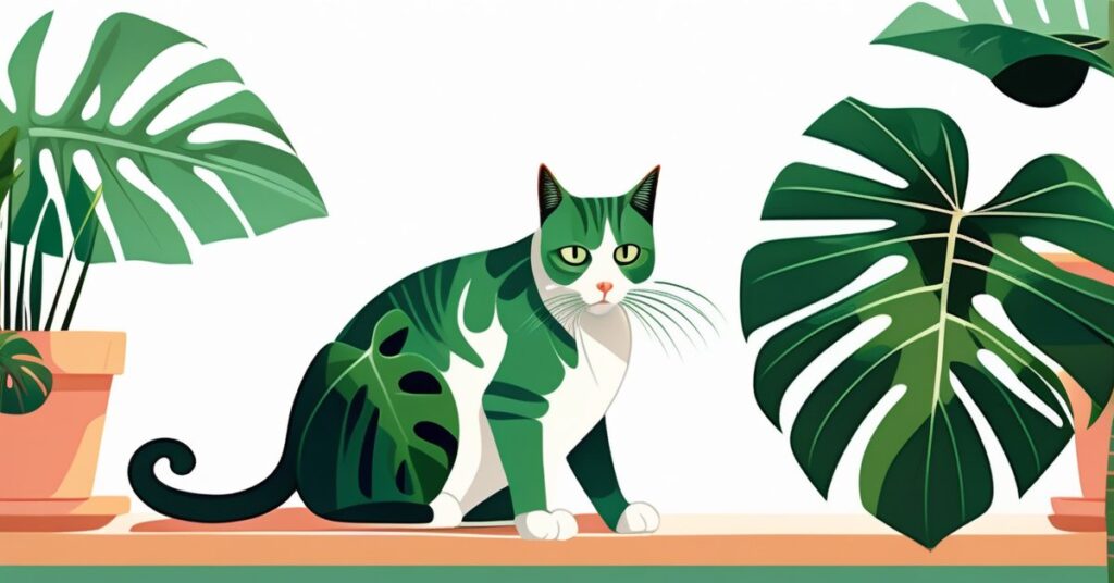 Czy monstera jest trująca dla kota? Toksyczne rośliny w domu.