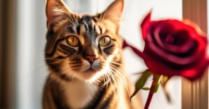 Czy róża jest trująca dla kota? Twój kot i piękna roślina.