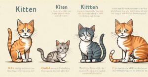 Fazy wzrostu kocięcia: Od malucha do dorosłego kota.