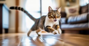 Zoomies u kota: Dlaczego koty biegają jak szalone?