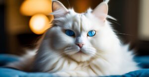 Białe koty puchate: rasa, charakter i pielęgnacja białego puchacza