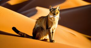 Czy pierwotny kot to zwierzę pustynne? Odkryj kota z wydmy!