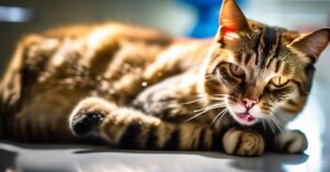 Kot wymiotuje krwią: Objawy, przyczyny i leczenie u kotów