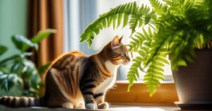 Czy paprotka jest trująca dla kota? Poznaj rośliny bezpieczne dla pupila.