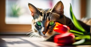 Tulipany kot: czy są trujące? Bezpieczne rośliny dla kota