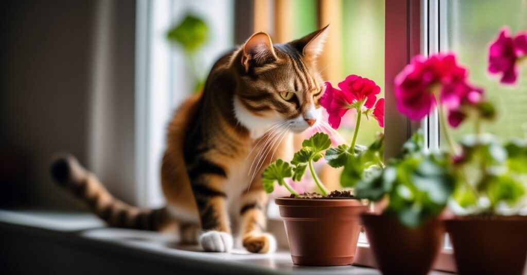 Czy geranium jest trujące dla kotów? Sprawdź pelargonię!