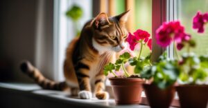 Czy geranium jest trujące dla kotów? Sprawdź pelargonię!