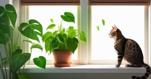 Czy Epipremnum jest trujące dla kota? Objawy zatrucia i uprawa